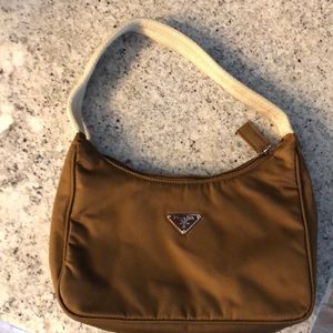 Prada bronze purse